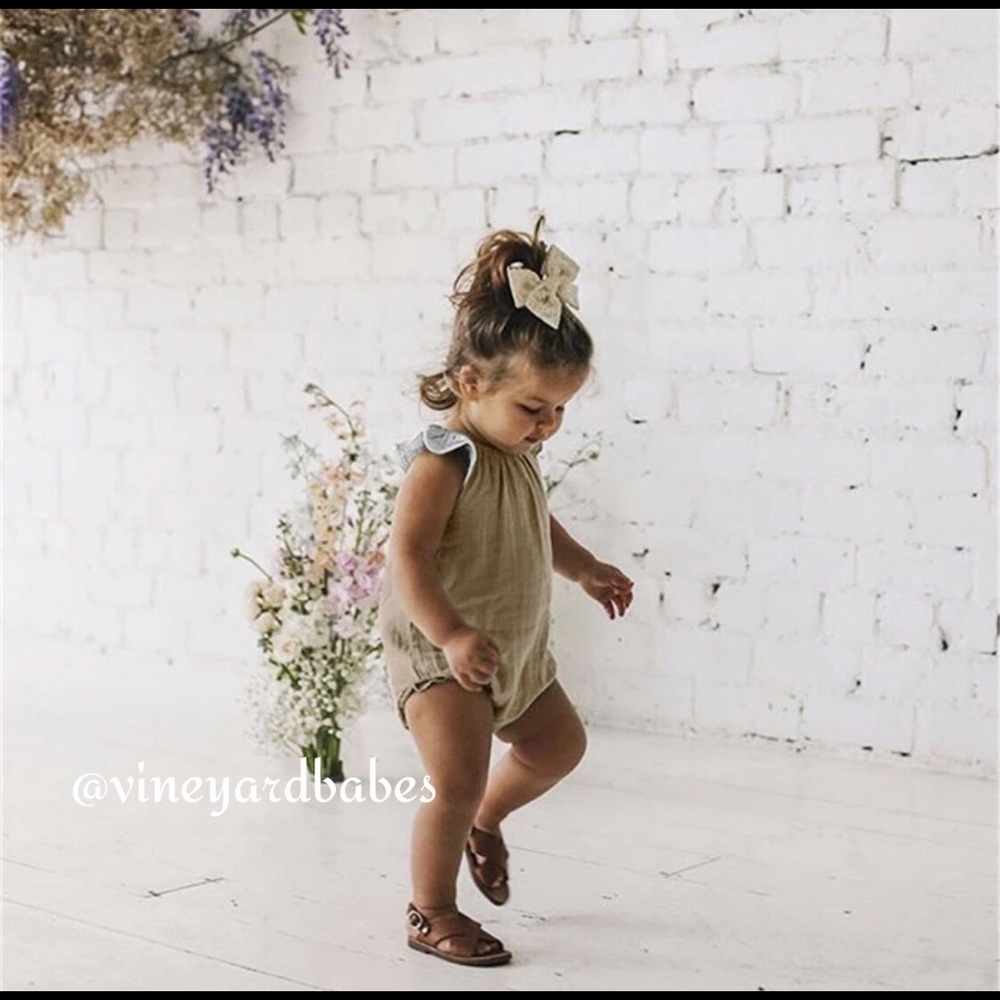 Buttercup Ruffle Embroidered Romper - Picture 3 of 5